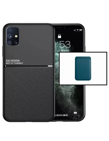 Kit Capa Magnetic Lux + Magnetic Wallet Azul para Huawei P40 Pro+