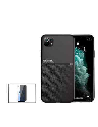 Kit Capa Magnetic Lux + Anti-Spy 5D Full Cover para Xiaomi Mi 11 Lite