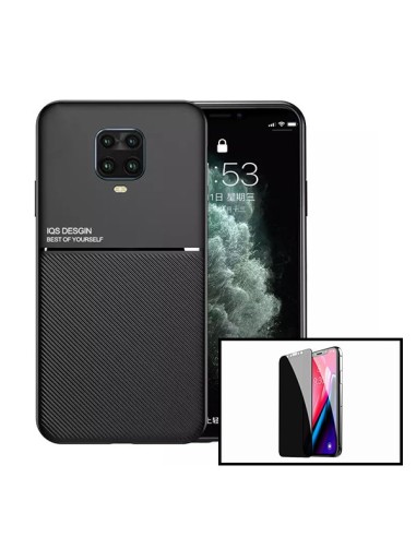 Kit Capa Magnetic Lux + Anti-Spy 5D Full Cover para Xiaomi Redmi Note 9s