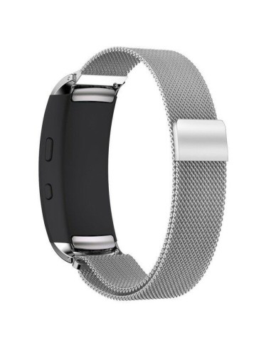 Bracelete Milanese Loop Fecho Magnético para Samsung Gear Fit2 (R360) - Cinza