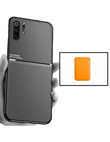 Kit Capa Magnetic Lux + Magnetic Wallet Laranja para Huawei P30 Pro