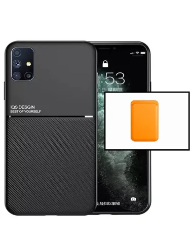 Kit Capa Magnetic Lux + Magnetic Wallet Laranja para Huawei P40 Pro