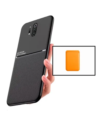 Kit Capa Magnetic Lux + Magnetic Wallet Laranja para OnePlus 8T