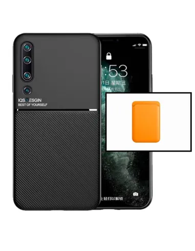 Kit Capa Magnetic Lux + Magnetic Wallet Laranja para Xiaomi Mi 10 Pro 5G