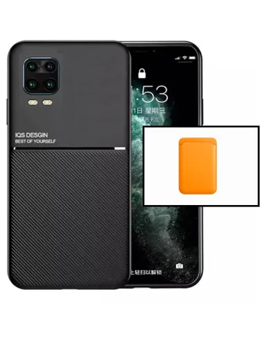 Kit Capa Magnetic Lux + Magnetic Wallet Laranja para Xiaomi Mi 10 Youth 5G