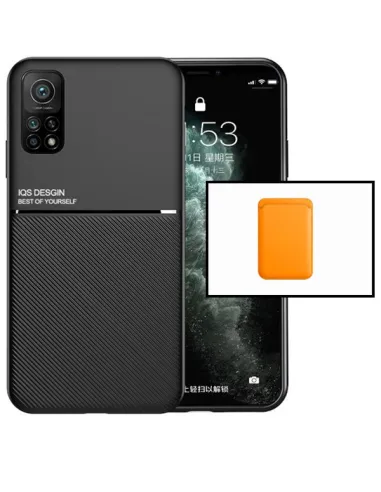 Kit Capa Magnetic Lux + Magnetic Wallet Laranja para Xiaomi Mi 10T 5G