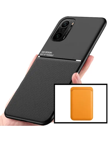 Kit Capa Magnetic Lux + Magnetic Wallet Laranja para Xiaomi Mi 11X Pro