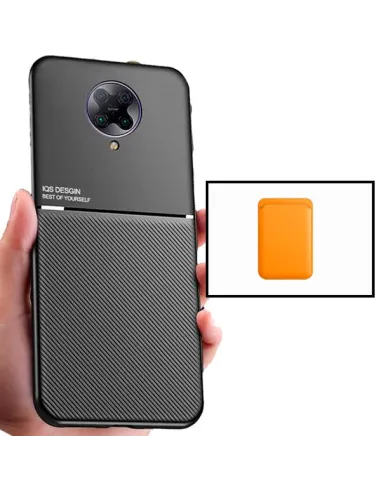 Kit Capa Magnetic Lux + Magnetic Wallet Laranja para Xiaomi Redmi K30 Ultra