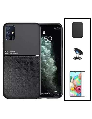 Kit Capa Magnetic Lux + Magnetic Wallet Preto + Vidro Full Cover + Suporte Magnético para Huawei P40 Pro+