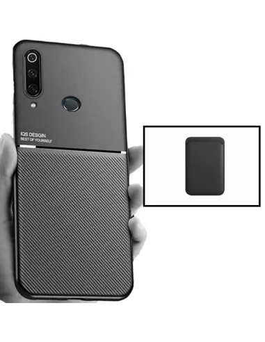 Kit Capa Magnetic Lux + Magnetic Wallet Preto para Huawei P30 Lite