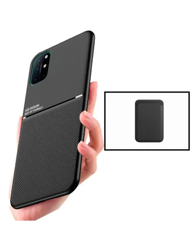 Kit Capa Magnetic Lux + Magnetic Wallet Preto para OnePlus 8T