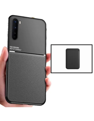 Kit Capa Magnetic Lux + Magnetic Wallet Preto para Oppo A91