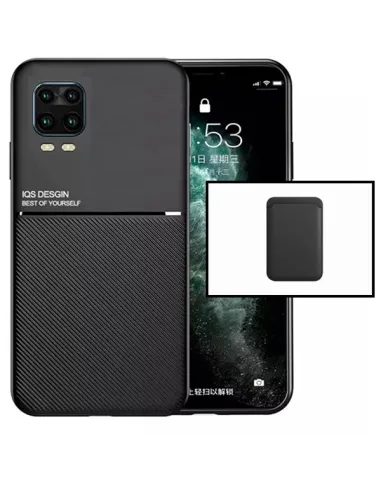 Kit Capa Magnetic Lux + Magnetic Wallet Preto para Xiaomi Mi 10 Lite 5G