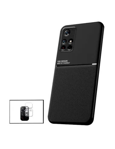 Kit Capa Magnetic Lux + Película Câmara Traseira para Xiaomi Poco M4 Pro 5G