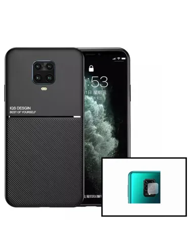 Kit Capa Magnetic Lux + Película Câmara Traseira para Xiaomi Redmi Note 9 Pro Max