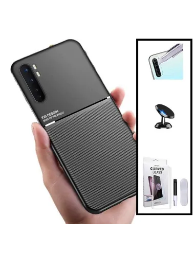 Kit Capa Magnetic Lux + UV + P. Câmara + Sup Magnético para Xiaomi Mi Note 10 Lite