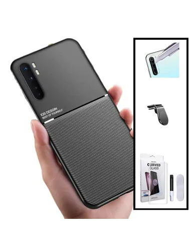 Kit Capa Magnetic Lux + UV + P. Câmara + Sup Magnético L para Xiaomi Mi Note 10 Lite