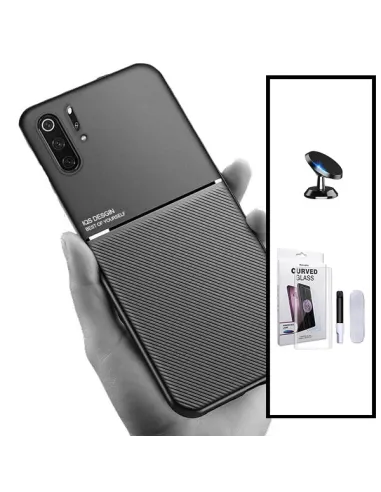 Kit Capa Magnetic Lux + Película Curved UV + Suporte Magnético para Huawei P30 Pro