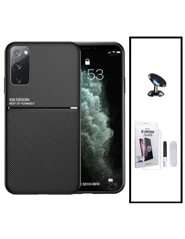 Kit Capa Magnetic Lux + Película Curved UV + Suporte Magnético para Samsung Galaxy Note 20 Ultra