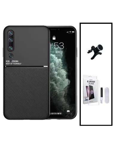 Kit Capa Magnetic Lux + Película Curved UV + Suporte Magnético Reforçado para Xiaomi Mi 10 5G