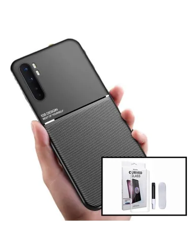 Kit Capa Magnetic Lux + Película Curved UV para Xiaomi Mi Note 10 Lite