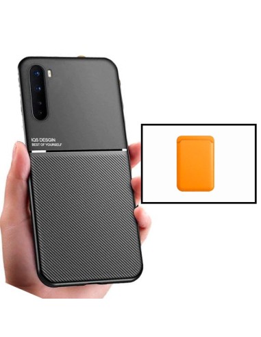 Kit Capa Magnetic Lux + Magnetic Wallet Laranja para Oppo A91