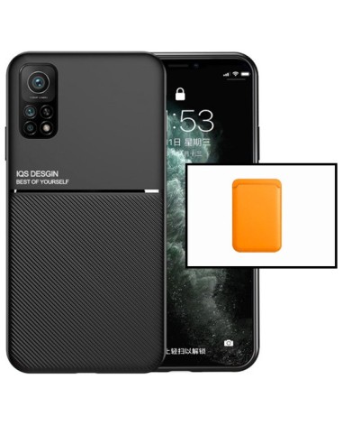 Kit Capa Magnetic Lux + Magnetic Wallet Laranja para Xiaomi Mi 10T Pro 5G