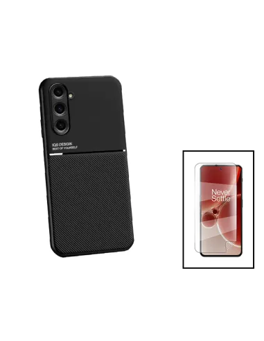 Kit Capa Magnetic Lux + Película Hydrogel Frente para Samsung Galaxy F34 5G - Preto