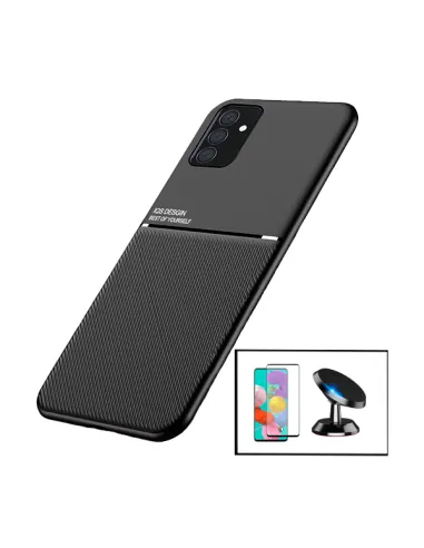 Kit Capa Magnetic Lux + Vidro Premium Curvado + Suporte Magnético para Samsung Galaxy M52 5G