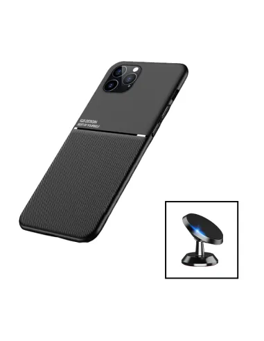 Kit Capa Magnetic Lux + Suporte Magnético para Apple iPhone 15 - Preto