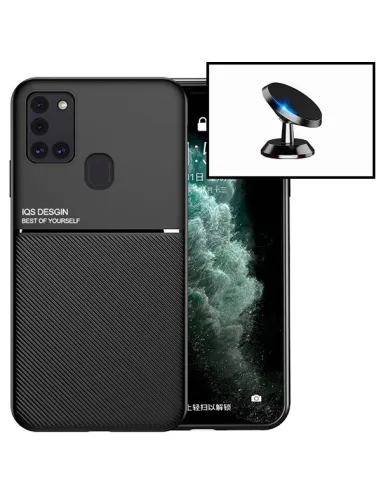 Kit Capa Magnetic Lux + Suporte Magnético para Samsung Galaxy M21