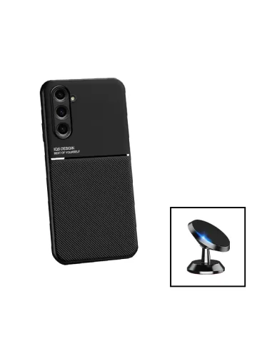 Kit Capa Magnetic Lux + Suporte Magnético para Samsung Galaxy M34 5G - Preto