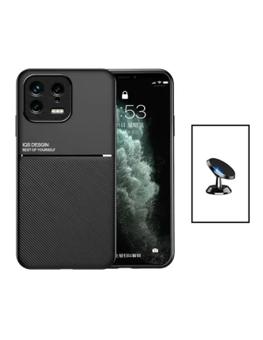 Kit Capa Magnetic Lux + Suporte Magnético para Xiaomi 13 Pro - Preto