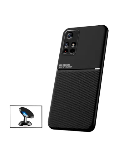 Kit Capa Magnetic Lux + Suporte Magnético para Xiaomi Poco M4 Pro 5G