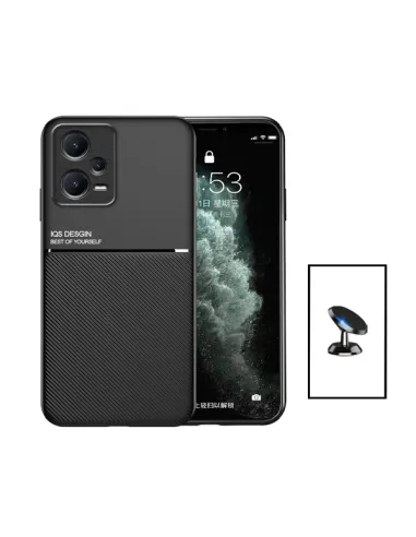 Kit Capa Magnetic Lux + Suporte Magnético para Xiaomi Poco X5 - Preto