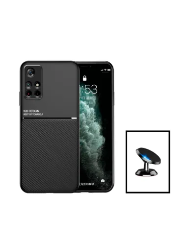 Kit Capa Magnetic Lux + Suporte Magnético para Xiaomi Redmi Note 11T 5G - Preto