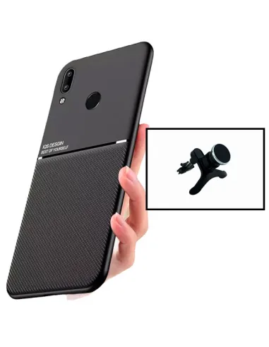 Kit Capa Magnetic Lux + Suporte Magnético Reforçado para Huawei P Smart Plus 2019