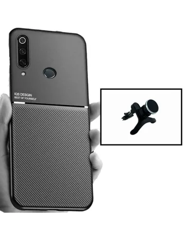 Kit Capa Magnetic Lux + Suporte Magnético Reforçado para Huawei P30 Lite New Edition