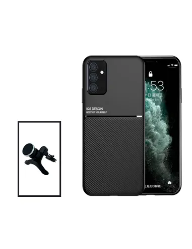 Kit Capa Magnetic Lux + Suporte Magnético Reforçado para Samsung Galaxy A04s - Preto