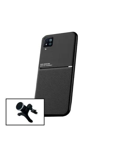 Kit Capa Magnetic Lux + Suporte Magnético Reforçado para Samsung Galaxy A12