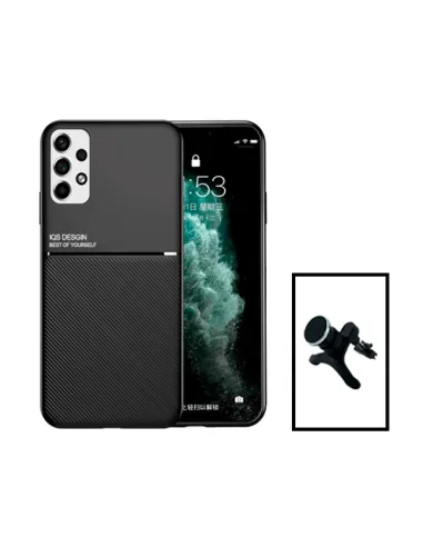 Kit Capa Magnetic Lux + Suporte Magnético Reforçado para Samsung Galaxy A13 - Preto