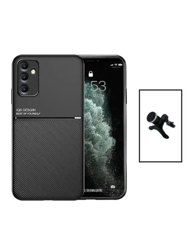 Kit Capa Magnetic Lux + Suporte Magnético Reforçado para Samsung Galaxy A14 5G - Preto