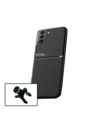 Kit Capa Magnetic Lux + Suporte Magnético Reforçado para Samsung Galaxy S21