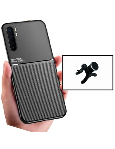 Kit Capa Magnetic Lux + Suporte Magnético Reforçado para Xiaomi Mi Note 10 Lite