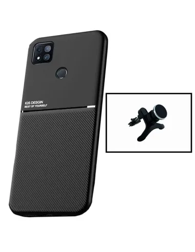 Kit Capa Magnetic Lux + Suporte Magnético Reforçado para Xiaomi Redmi 9 Activ