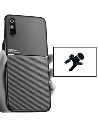 Kit Capa Magnetic Lux + Suporte Magnético Reforçado para Xiaomi Redmi 9A