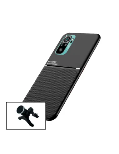 Kit Capa Magnetic Lux + Suporte Magnético Reforçado para Xiaomi Redmi Note 10