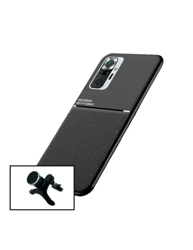 Kit Capa Magnetic Lux + Suporte Magnético Reforçado para Xiaomi Redmi Note 10 Pro+