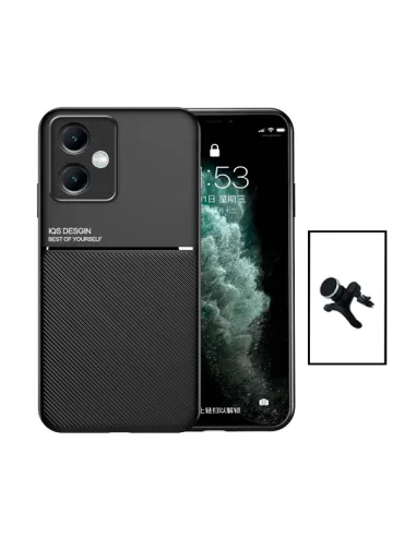 Kit Capa Magnetic Lux + Suporte Magnético Reforçado para Xiaomi Redmi Note 12 - Preto