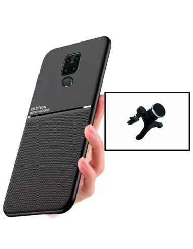 Kit Capa Magnetic Lux + Suporte Magnético Reforçado para Xiaomi Redmi Note 9